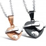 Selling Well all over the World Sweetheart Titanium Necklace For Lovers