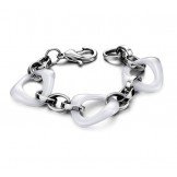 Reliable Reputation White Tungsten Ceramic Bracelet